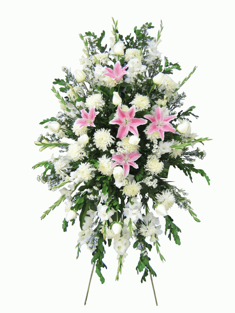 arreglo pedestal fúnebre