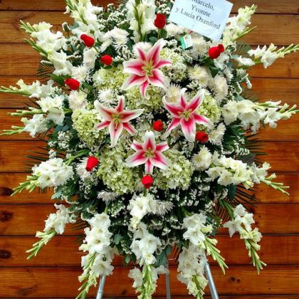 pedestal floral
