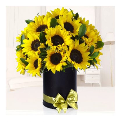 box con 20 girasoles