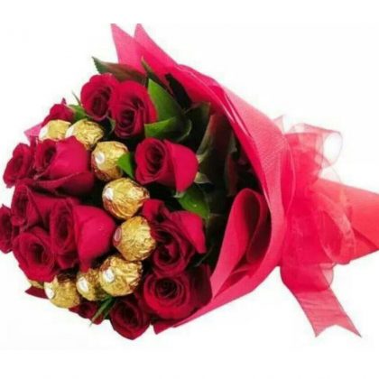 Ramo chocolate y rosas