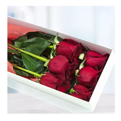 Rosas en caja