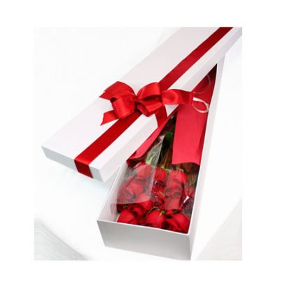 Rosas en caja