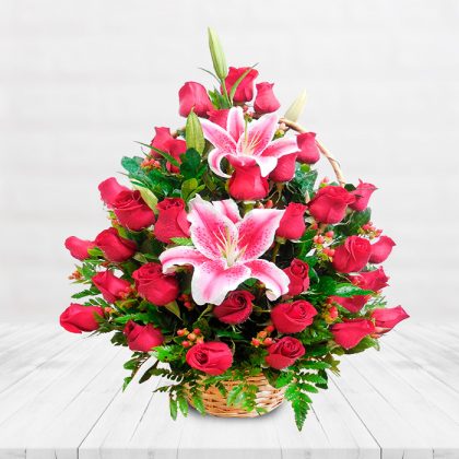 arreglo floral abanico