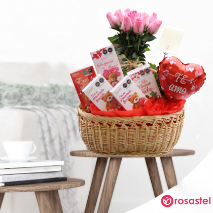 canasta sorpresa de amor
