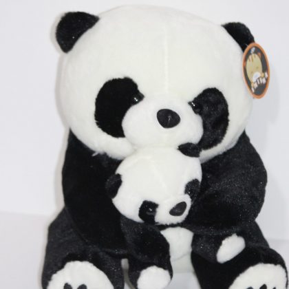 peluche panda con bebe