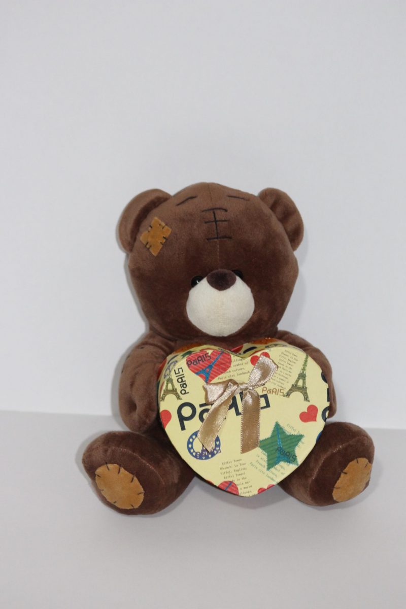 oso con 4 piezas de  bono bon