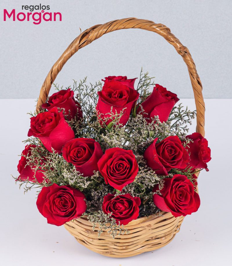 Canasta de 20 rosas - Imagen 2