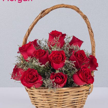 Canasta de 20 rosas