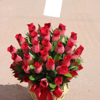 Pasión Roja | Canasta de 30 Rosas Rojas