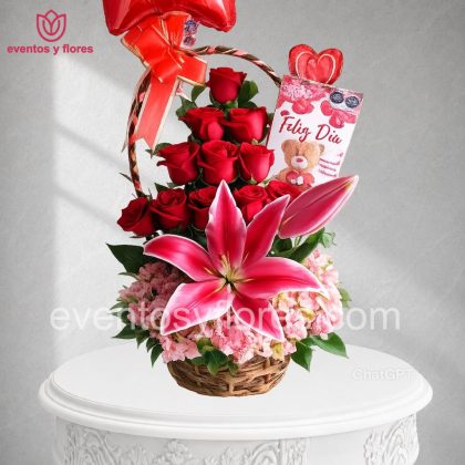 canasta floral